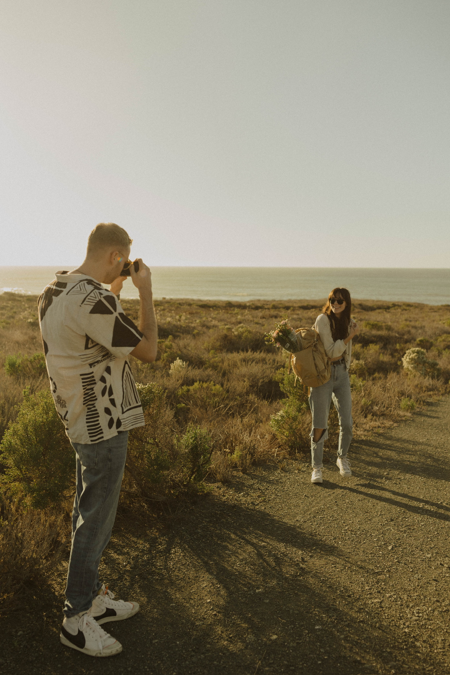 sybil & ean doing photography